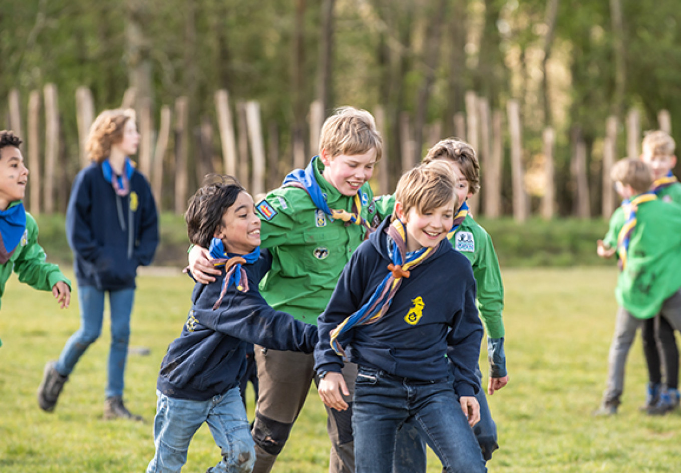 Samenwerken op de scouting  