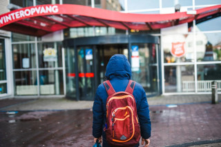 Warme slaapplaats voor de winter 