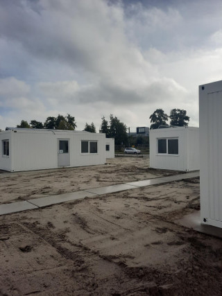  Containerwoningen aan Havenkade in Assen zo goed als klaar voor bewoning 