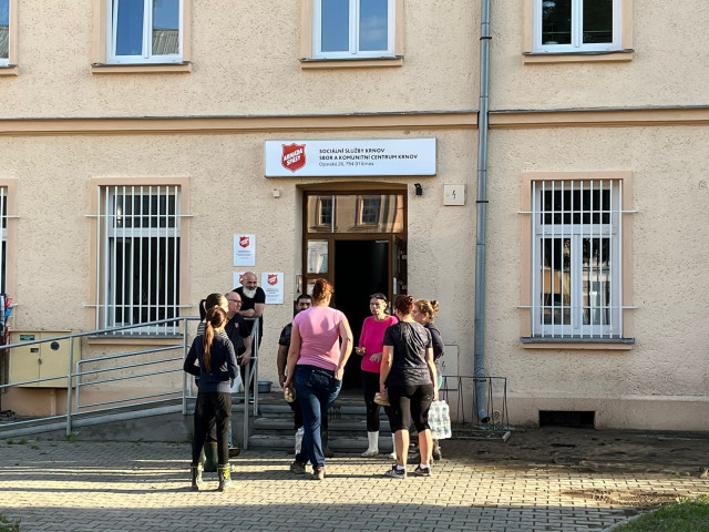 Werk shift voor het Leger des Heils gebouw, Tsjechië 