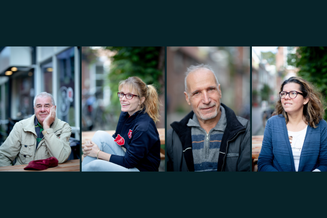 Bezoekers buurthuiskamer Leiden