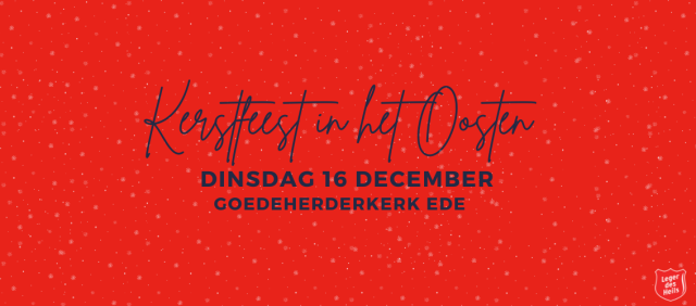 Kerstfeest Leger des Heils Oost