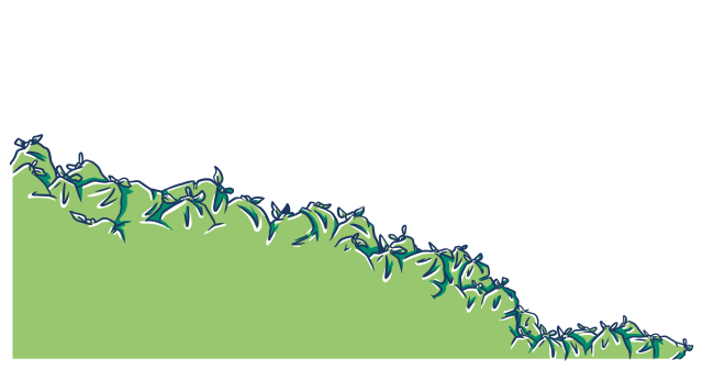 Illustratie afvalberg