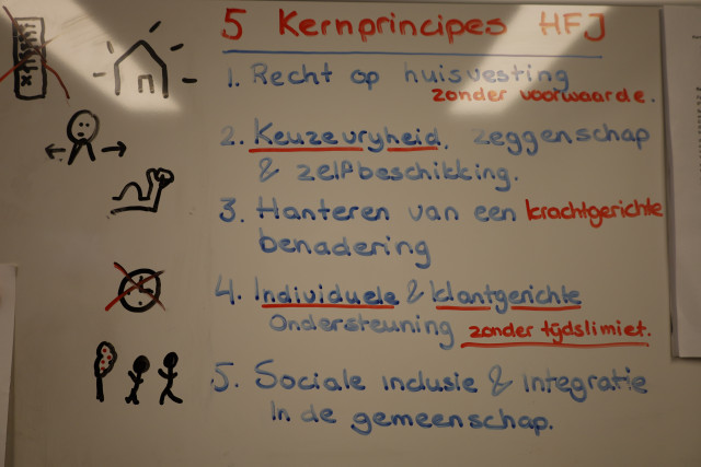 De kernprincipes van Housing First