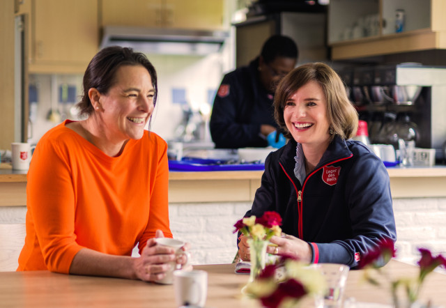 In gesprek met een donateur