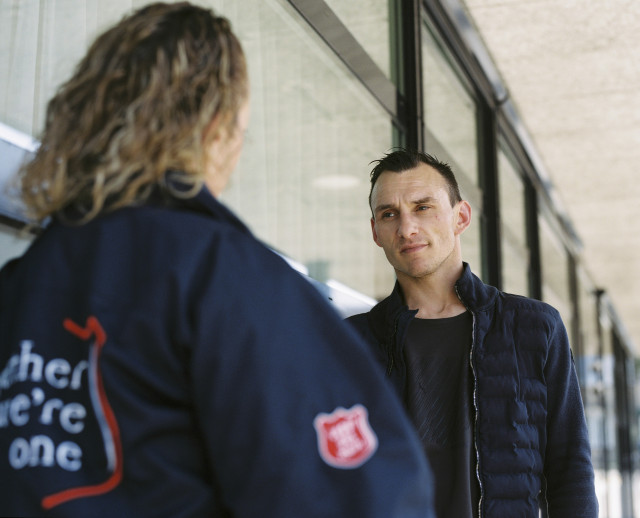 Björn in contact met begeleider.