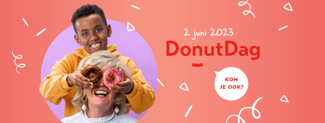Kom naar de DonutDag op de eerste vrijdag van juni!